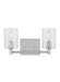 Generation Lighting Fullton Two Light Wall/Bath Chrome Black/White Cord (4464202-05)