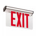 Philips 44RLU3RNYC CHLORIDE LED Edge-Lit Exit Sign NEW York City Approved 8 Inch Letters Universal Single/Double Face Red Panel Satin Aluminum Housing (#912401593026)