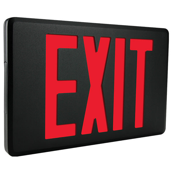 Exitronix 452-LB-BB Ultra-Slim Die Cast Aluminum Exit Sign Single Face ...