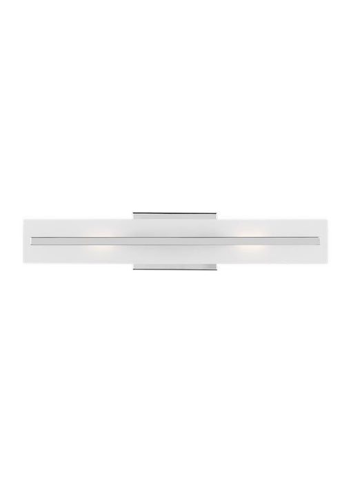 Generation Lighting Dex Medium Two Light Wall/Bath Chrome Black/White Cord (4554302-05)