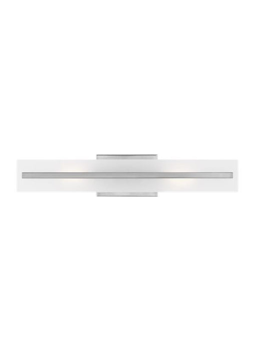Generation Lighting Dex Medium Two Light Wall/Bath Brushed Nickel Black/White Cord (4554302-962)