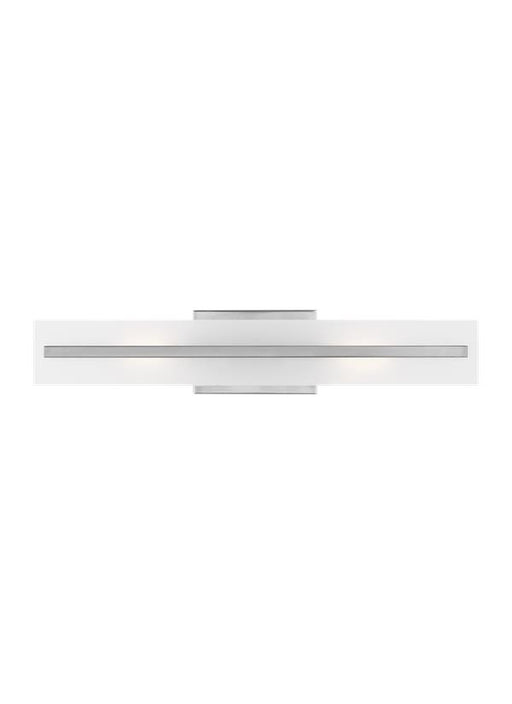 Generation Lighting Dex Medium Two Light Wall/Bath Brushed Nickel Black/White Cord (4554302-962)