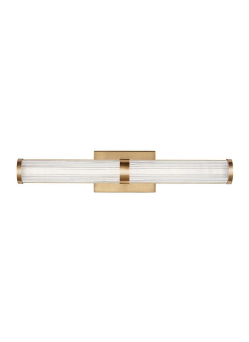 Generation Lighting Syden Medium LED Wall/Bath Satin Brass Black/White Cord (4559293S-848)