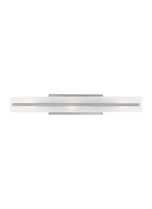 Generation Lighting Dex Large Three Light Wall/Bath Brushed Nickel Black/White Cord (4654303-962)