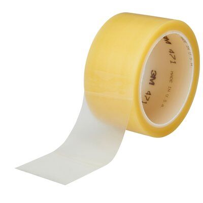 3M - 03101 Vinyl Tape 471 Transparent 1-1/2 Inch X 36 Yard 5.2 Mil (7000047449)