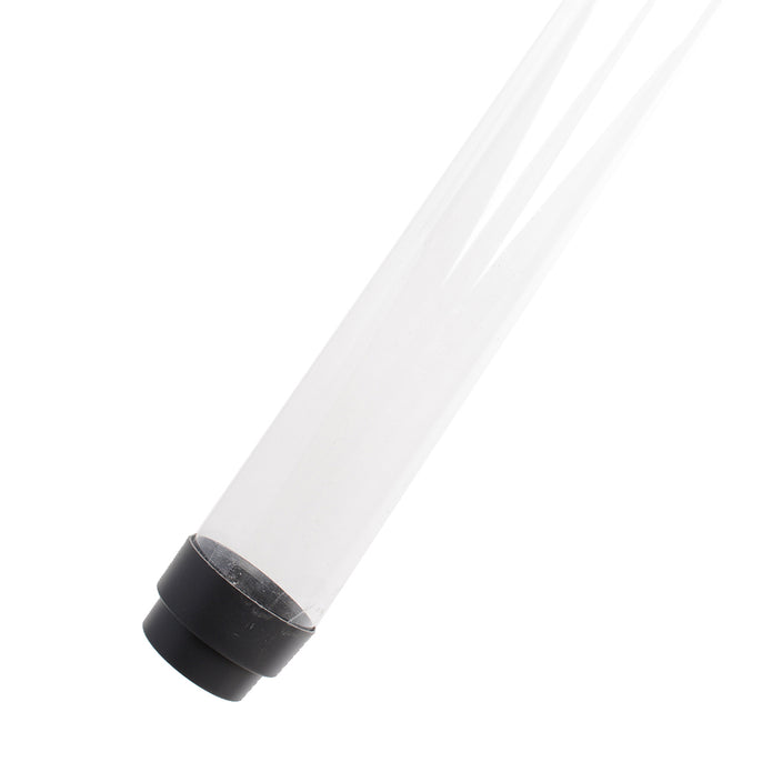 Standard 24 Inch Clear Fluorescent F17T8 Tube Guard With End Caps (T8-CLRF17)