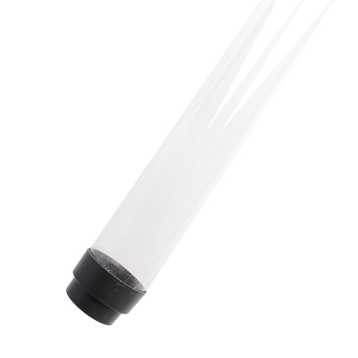 Standard 48 Inch Clear Fluorescent F32T8 Tube Guard With End Caps (T8-CLRF32)