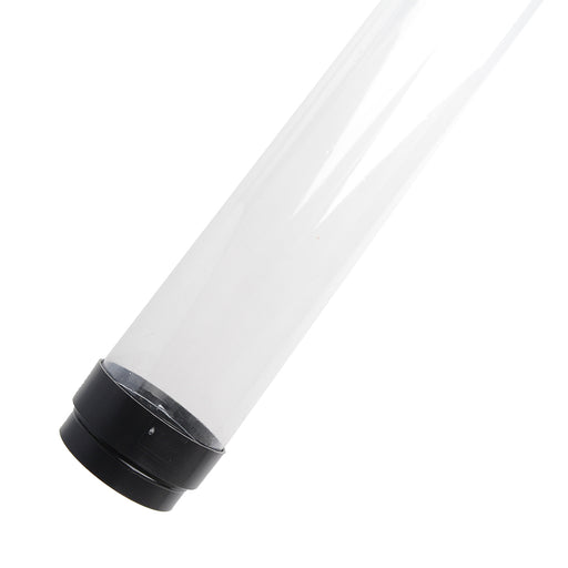 Standard 48 Inch Clear Fluorescent F40T12 Tube Guard With End Caps (T12-CLRF40)