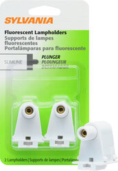 Sylvania FLHSLPL Slimline Plunger End Fluorescent Lampholder (48175)