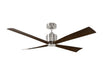 Generation Lighting Launceton 56 Inch Ceiling Fan Brushed Steel Finish (4LNCR56BS)