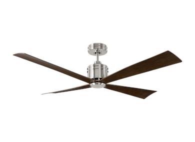 Generation Lighting Launceton 56 Inch Ceiling Fan Brushed Steel Finish (4LNCR56BS)