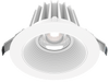 Lotus LED Lights 4 Inch Round Recessed White Trim LED 15W CCT Selectable 2700K/3000K/3500K/4000K/5000K Baffle White Reflector 36 Degree Air Tight 90 CRI (JXL-COB04-R15W-5CCT-WH-4RR-BF-WH)