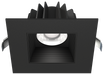 Lotus LED Lights 4 Inch Square Recessed Black Trim LED 15W CCT Selectable 2700K/3000K/3500K/4000K/5000K Baffle Black Reflector 36 Degree Air Tight 90 CRI (JXL-COB04-S15W-5CCT-BK-4SR-BF-BK)