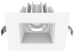 Lotus LED Lights 4 Inch Square Recessed White Trim LED 15W CCT Selectable 2700K/3000K/3500K/4000K/5000K Baffle White Reflector 36 Degree Air Tight 90 CRI (JXL-COB04-S15W-5CCT-WH-4SR-BF-WH)