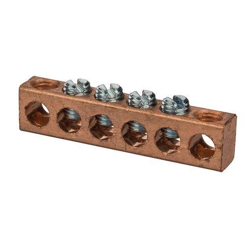 NSI Copper Multiple Connector 4-14 AWG 6 Holes 4 Circuits (4C-14-616)