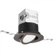 Lithonia 4 Inch Direct-Wire LED Recessed Downlight Round Adjustable 3000K 8.2W 620Lm 90 CRI Oil Rubbed Bronze (4JBK ADJ 30K 90CRI ORB M6)
