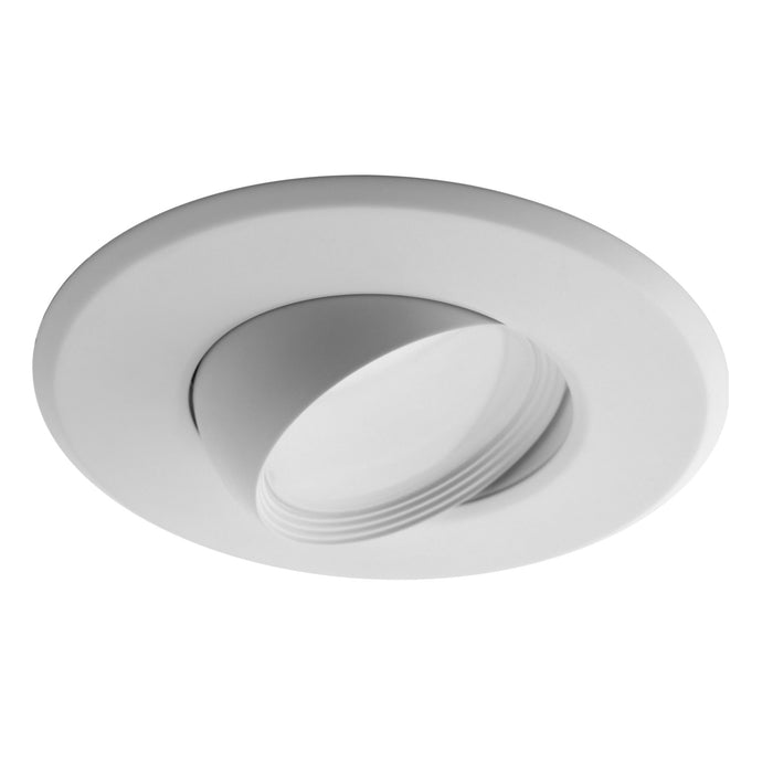NICOR 5 Inch Or 6 Inch Recessed LED Eye Ball 3000K White Trim 120V Version 2 (DEB56-20-120-3K-WH)