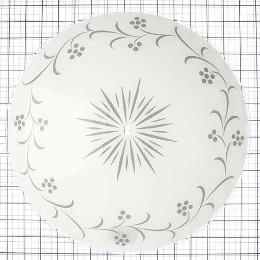 SATCO/NUVO 15 Inch Round Glass Lamp Shade White Grape Pattern (50-195)