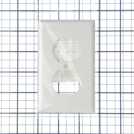 Sunlite E211/W 1-Gang Duplex Receptacle Plate White (50607-SU)