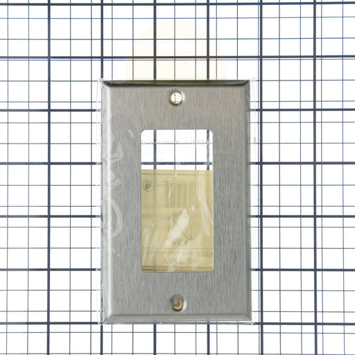 Sunlite E301/S 1-Gang Decorative Switch And Receptacle Plate Steel (50703-SU)