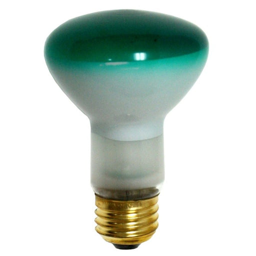 Standard 50W R20 Incandescent 130V Medium E26 Base Green Flood Bulb (50R20G)
