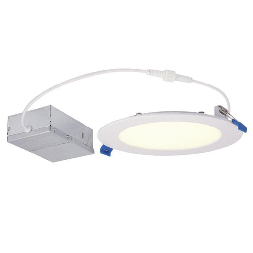 Westinghouse 12R/6&quot;/Led/Dim/Wh/Slim/Fl/30 12W Slim Recessed LED Downlight 6 Inch Dimmable 3000K 120V (5107200)