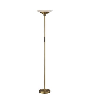 Adesso Solar LED Torchiere Antique Brass (5121-21)