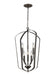 Generation Lighting Romee Medium Six Light Hall/Foyer (5134906-710)