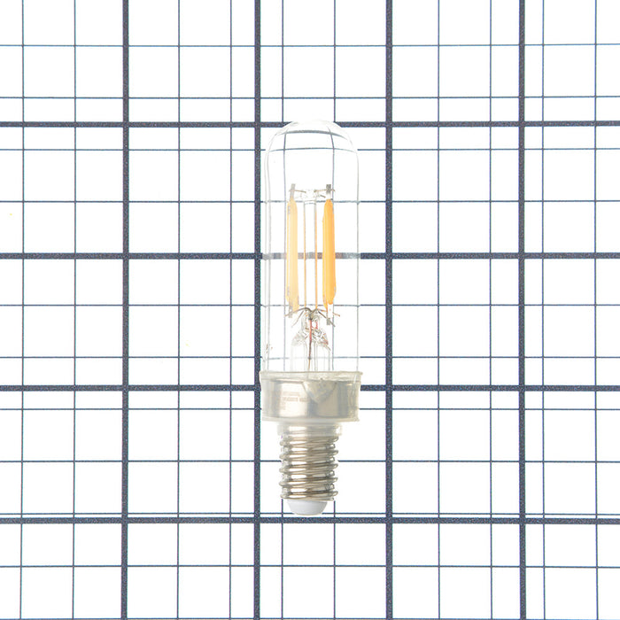 Westinghouse 4.5T6/Filamentled/Dim/Cl/Cb/27 4.5W T6 Filament LED Dimmable Clear 2700K Candelabra E12 Base 120V (5168100)