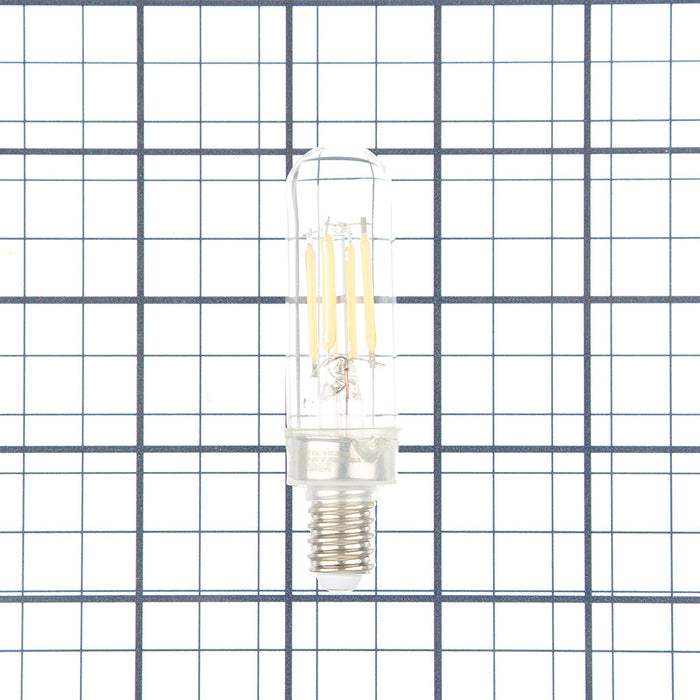 Westinghouse 4.5T6/Filamentled/Dim/Cl/Cb/27 4.5W T6 Filament LED Dimmable Clear 2700K Candelabra E12 Base 120V (5168100)