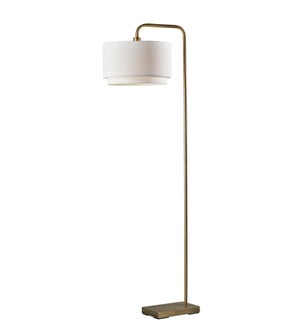 Adesso Brinkley Floor Lamp Antique Brass (5195-21)