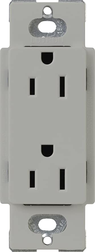 Lutron Claro 15A Receptacle Tamper-Resistant Gray (CARS-15-TR-GR)