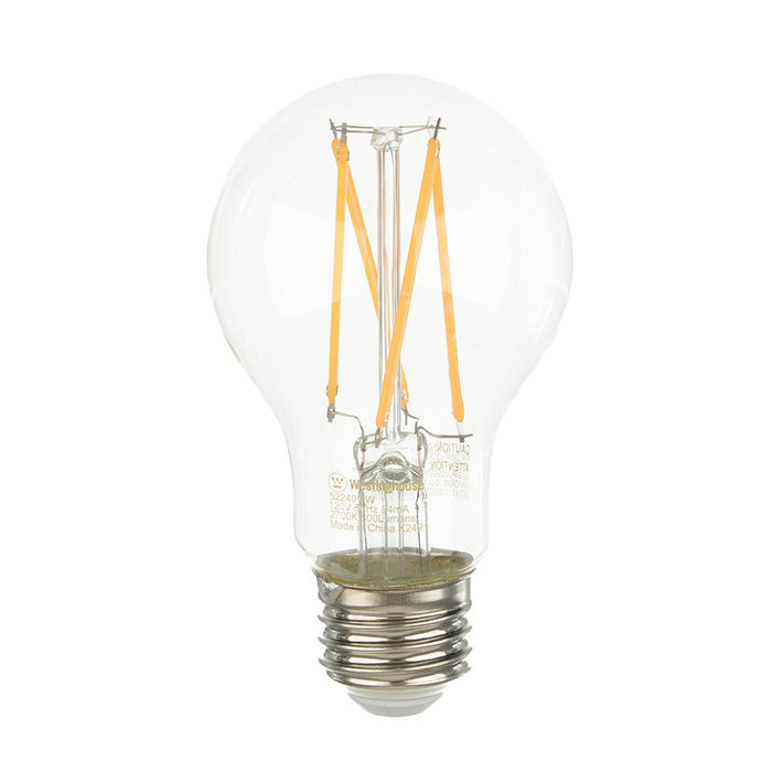 Westinghouse 9W A19 Filament LED Dimmable Clear 2700K E26 Medium Base 120V (5224000)