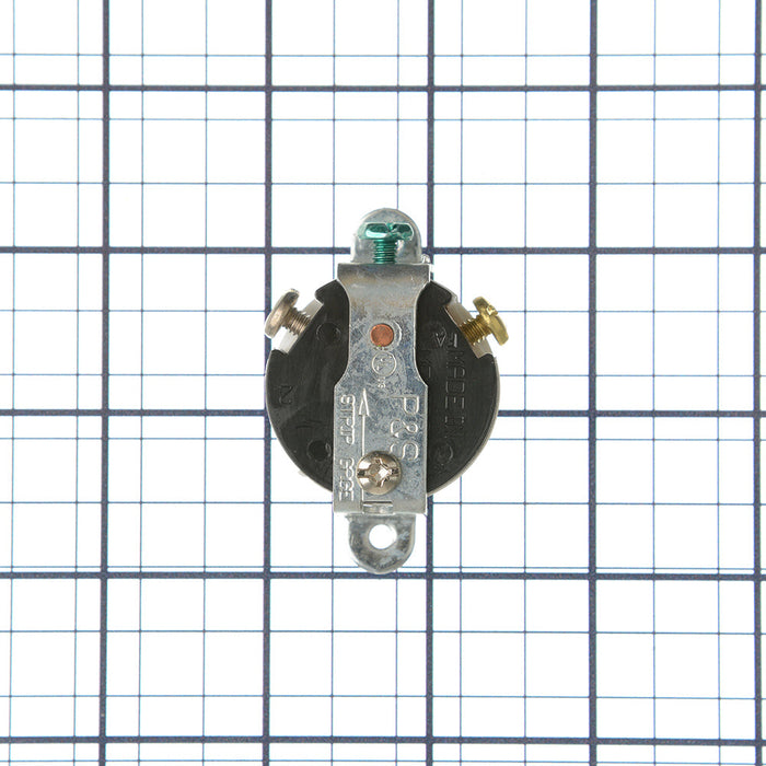 Pass And Seymour Receptacle Single 15A 125V Short Strap Side Wire (5258W)