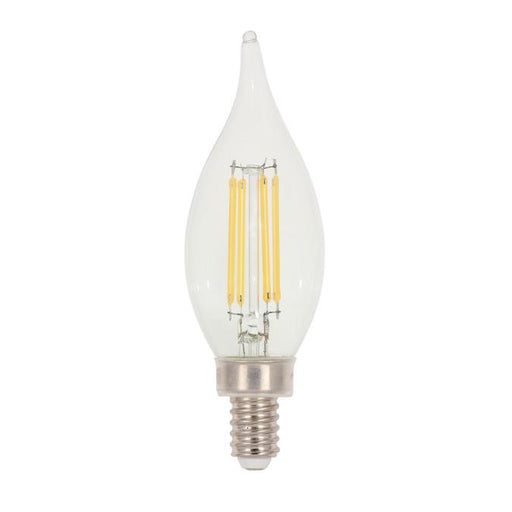 Westinghouse 4.5CA11/FilamentLED/DIM/CL/CB/30 4.5W LED CA11 Dimmable Filament Bulb Candelabra E12 Base 500Lm 3000K 80 CRI 120V Dimmable (5266100)
