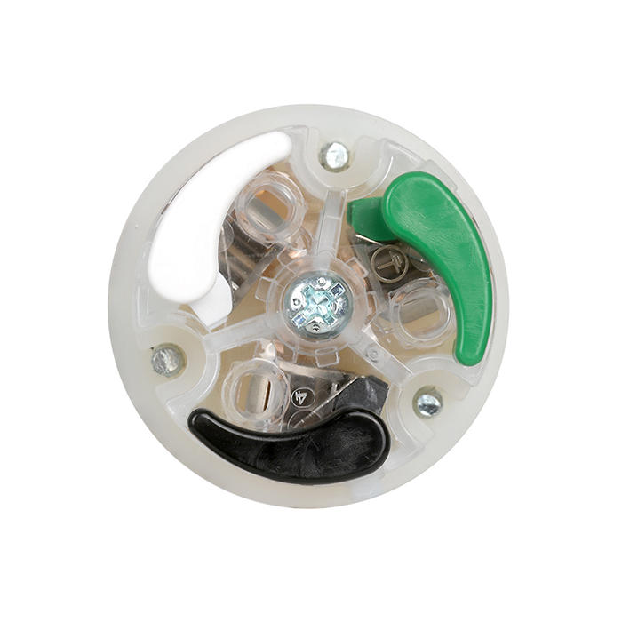 Leviton Black And White Lever Edge 20A 125V Straight Blade Connector 2-Pole 3-Wire NEMA 5-20R Grounding Industrial Grade (5369E)