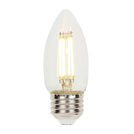 Westinghouse 4.5B11/FilamentLED/DIM/CL/27 4.5W B11 Filament LED Dimmable Clear 2700K 500Lm E26 Medium Base 120V (5316900)