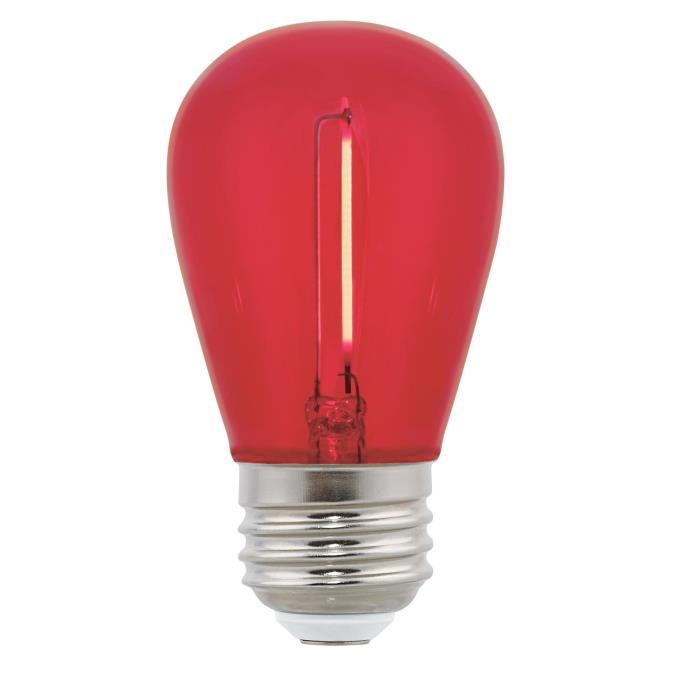 Westinghouse 2S14/FilamentLED/R 2W S14 Filament LED Red E26 Medium Base 120V (5332000)