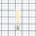 Westinghouse 5T6/FilamentLED/DIM/CL/CB/27 5W T6 Filament LED Dimmable Clear 2700K 600Lm E12 Candelabra Base 120V (5334000)
