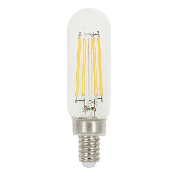 Westinghouse 5T8/FilamentLED/DIM/CL/CB/27 5W T8 Filament LED Dimmable Clear 2700K 600Lm E12 Candelabra Base 120V (5335000)