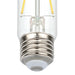 Westinghouse 3.5T10/FilamentLED/DIM/CL/27 3.5W LED T10 Filament Bulb Medium E26 Base 350Lm 2700K 80 CRI 120V Dimmable (5339000)