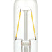 Westinghouse 3.5T10/FilamentLED/DIM/CL/27 3.5W LED T10 Filament Bulb Medium E26 Base 350Lm 2700K 80 CRI 120V Dimmable (5339000)