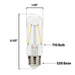Westinghouse 3.5T10/FilamentLED/DIM/CL/27 3.5W LED T10 Filament Bulb Medium E26 Base 350Lm 2700K 80 CRI 120V Dimmable (5339000)