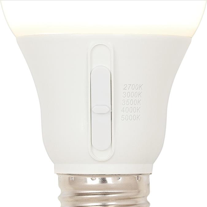 Westinghouse 12OMNIA19/LED/DIM/SW/27-50 12W Omni LED A19 Bulb Medium E26 Base CCT Selectable 2700K/3000K/3500K/4000K/5000K 80 CRI 120V Dimmable (5345000)