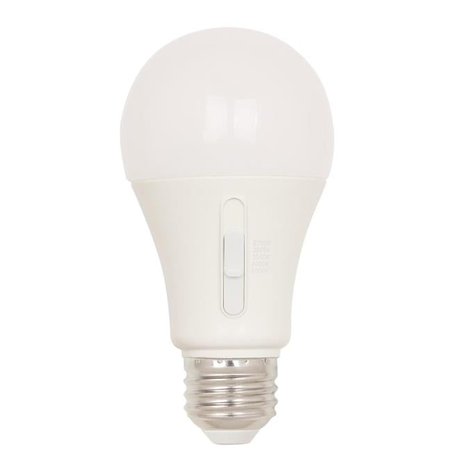 Westinghouse 15OMNIA19/LED/DIM/SW/27-50 15W Omni LED A19 Bulb Medium E26 Base CCT Selectable 2700K/3000K/3500K/4000K/5000K 80 CRI 120V Dimmable (5346000)