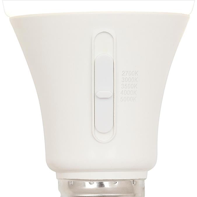 Westinghouse 15OMNIA19/LED/DIM/SW/27-50 15W Omni LED A19 Bulb Medium E26 Base CCT Selectable 2700K/3000K/3500K/4000K/5000K 80 CRI 120V Dimmable (5346000)