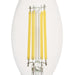 Westinghouse 5.5B11/FilamentLED/DIM/CL/CB/27 5.5W LED B11 Dimmable Filament Bulb Candelabra E12 Base 800Lm 2700K 120V 80 CRI Clear (5357000)