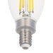 Westinghouse 5.5B11/FilamentLED/DIM/CL/CB/30 5.5W LED B11 Dimmable Filament Bulb Candelabra E12 Base 800Lm 3000K 120V 80 CRI Clear (5358000)