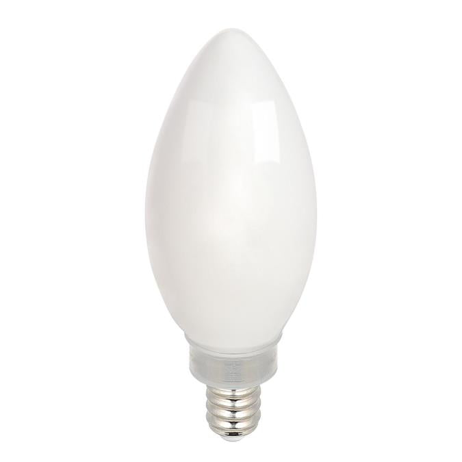 Westinghouse 5.5B11/FilamentLED/DIM/SW/CB/30 5.5W LED B11 Dimmable Filament Bulb Candelabra E12 Base 800Lm 3000K 120V 80 CRI (5360000)