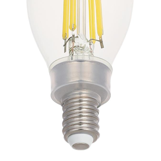 Westinghouse 5.5CA11/FilamentLED/DIM/CL/CB/27 5.5W LED CA11 Dimmable Filament Bulb Candelabra E12 Base 800Lm 2700K 80 CRI 120V Clear (5361000)